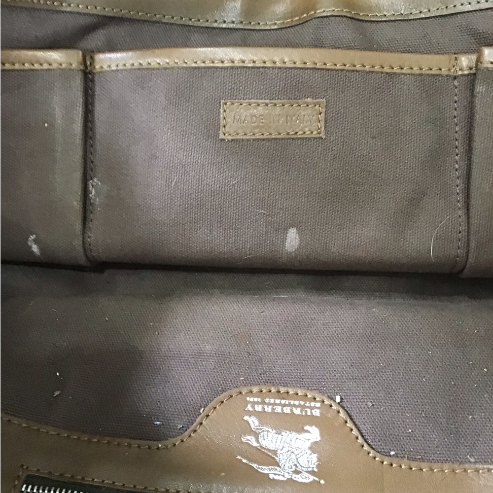 Burberry Quilted Manor Large Tote Bag in Tan Perforated Silver Accents - Picture 6 of 9